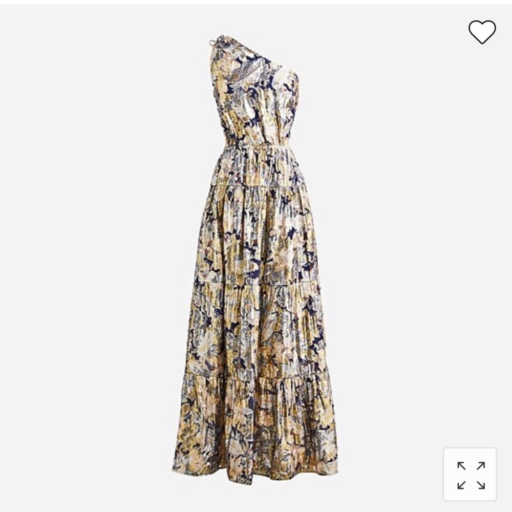 JCrew collections lurex silk dress